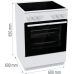 Електрическа печка Gorenje GEC6A41WC - 60 см. Електрическа печка Gorenje GEC6A41WC - 60 см.