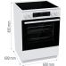 Електрическа печка Gorenje GECS6C70WC - 60 см.