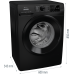 Свободностояща перална машина Gorenje WPNEI84A1SW/B - 8 кг, 1400 обр./мин.