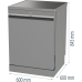 Свободностояща съдомиялна Gorenje GS673A97X - 60 см