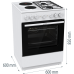 Комбинирана печка Gorenje GK6B41WF - 60 см