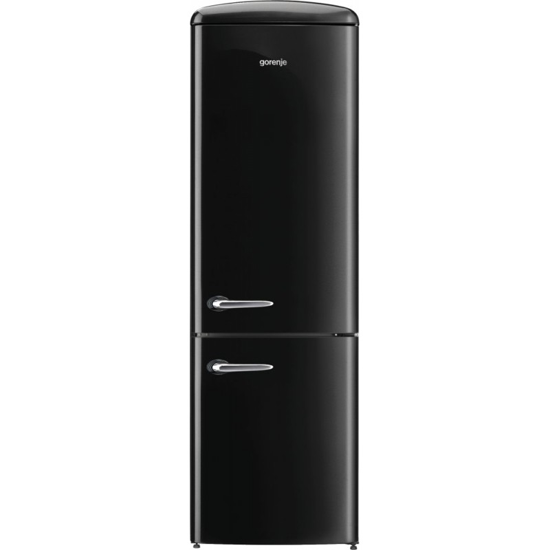 Хладилник с фризер, Gorenje Retro Collection ORK192BK, цвят черен Хладилник с фризер, Gorenje Retro Collection ORK192BK, цвят черен
