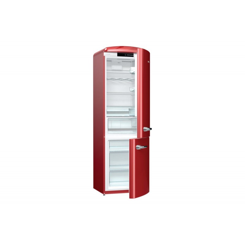 Хладилник с фризер, Gorenje Retro Collection ORK192R, цвят червен Хладилник с фризер, Gorenje Retro Collection ORK192R, цвят червен