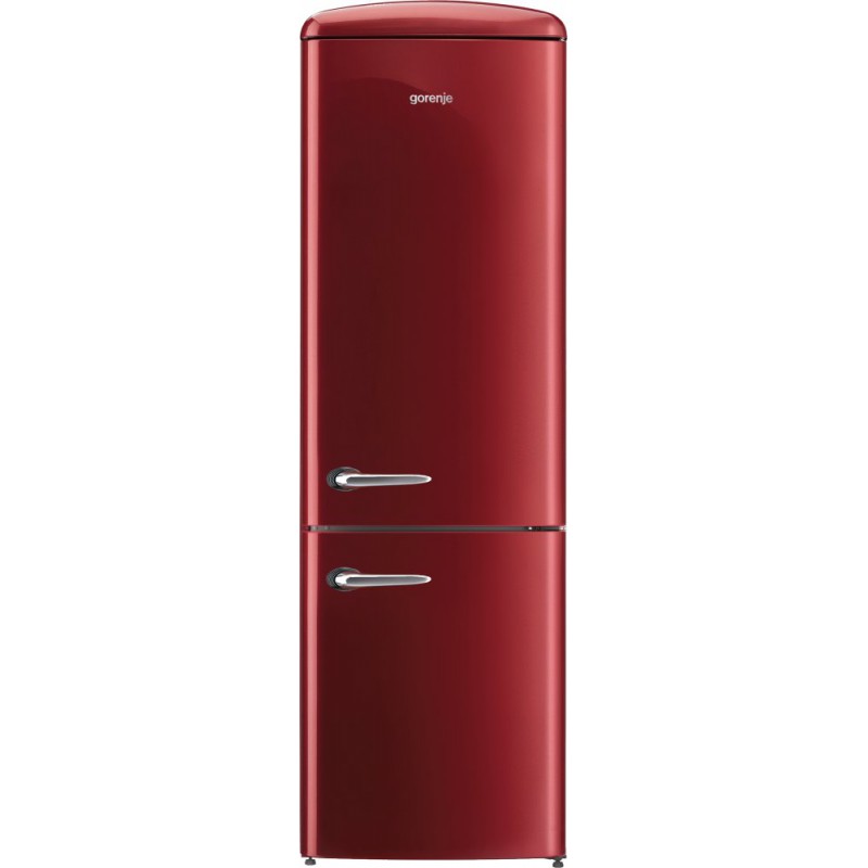 Хладилник с фризер, Gorenje Retro Collection ORK192R, цвят червен Хладилник с фризер, Gorenje Retro Collection ORK192R, цвят червен